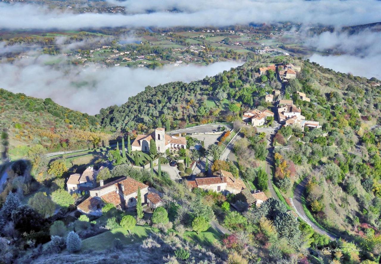 Hebergements Des Posas Sampzon Bagian luar foto