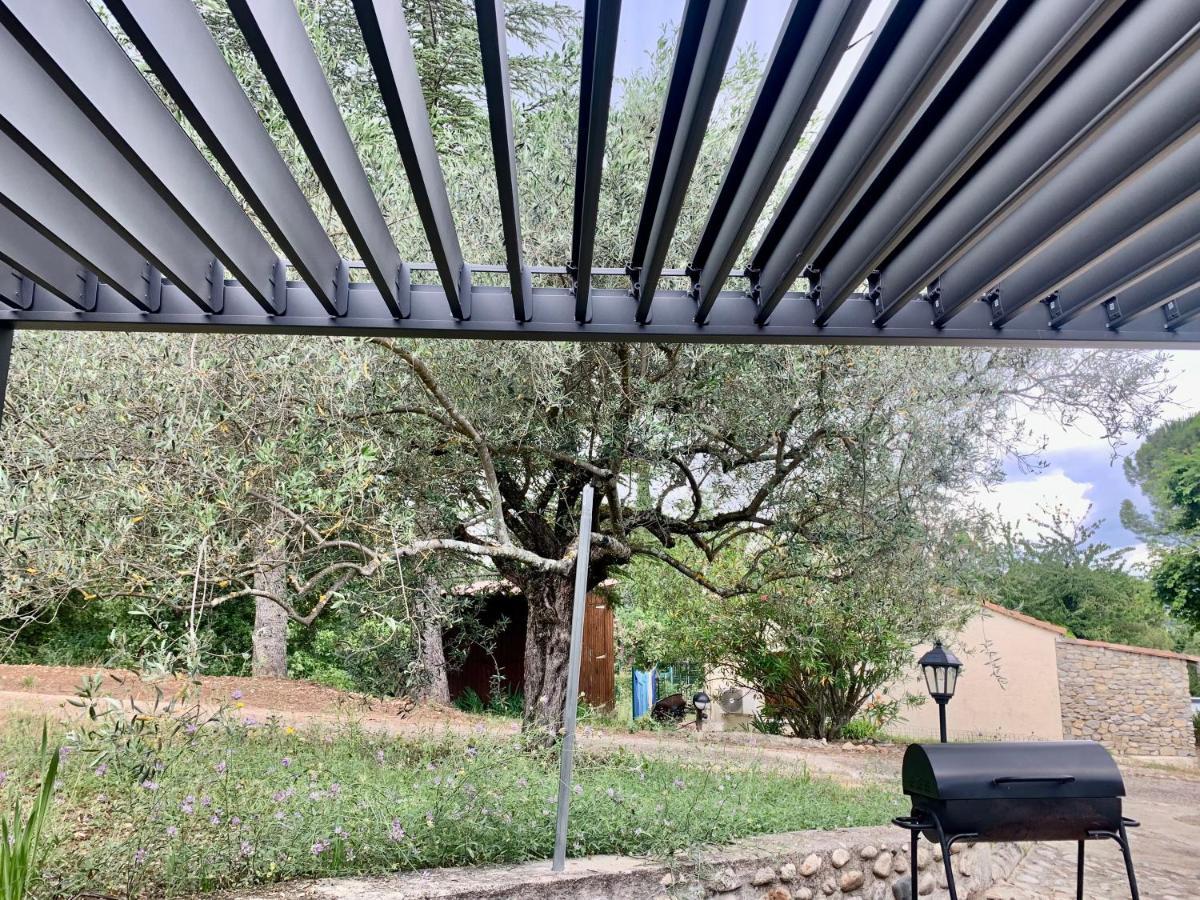Hebergements Des Posas Sampzon Bagian luar foto