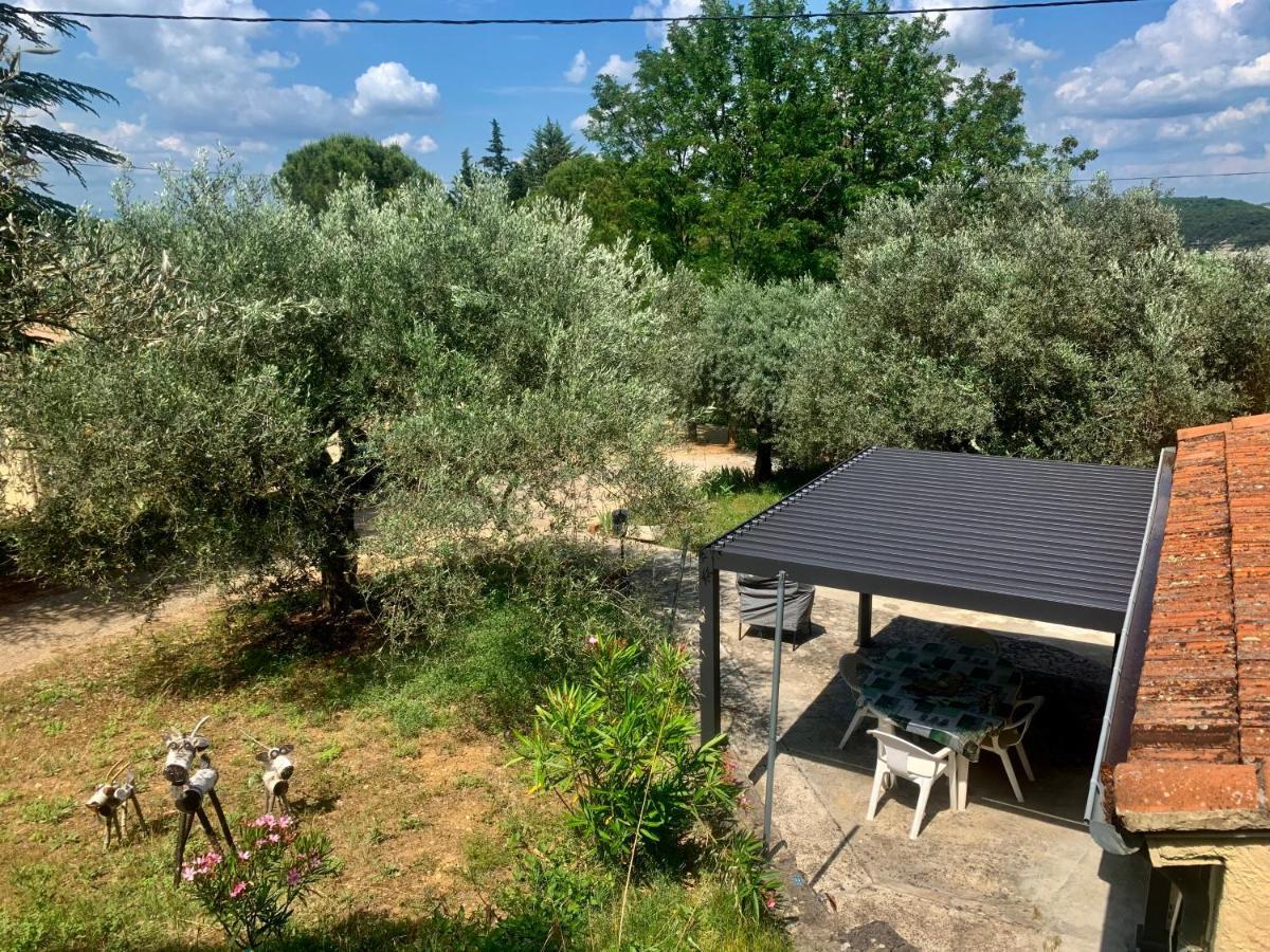 Hebergements Des Posas Sampzon Bagian luar foto